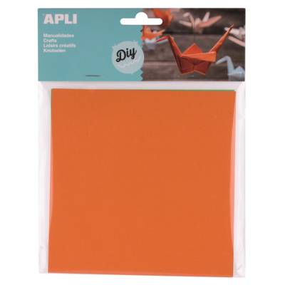 Sachet de 50 feuilles de papier origami couleurs assorties - APLI