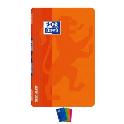 Carnet OPENFLEX 11x17 cm Piqûre 96 pages 90g petits carreaux Coloris aléatoire - OXFORD