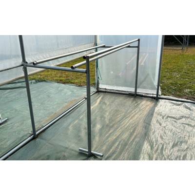 Support cagettes fruits et légumes pour serre - Kit de départ 1,5m - Serres Tonneau