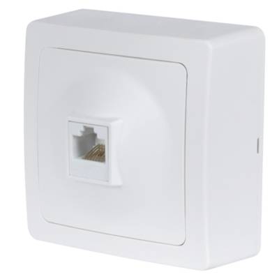 Prise RJ45 en saillie blanc BLOK - Gedimat - DEBFLEX