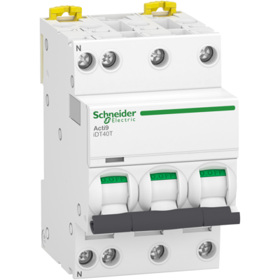 Acti9 iDT40T - Disjoncteur modulaire - 3P+N - 16A - Courbe C - 4500A/6kA - SCHNEIDER ELECTRIC - A9P22716