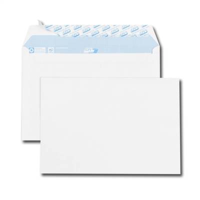 Boite de 500 enveloppes C5 162x229mm blanches auto-adhésives NF PEFC 90g