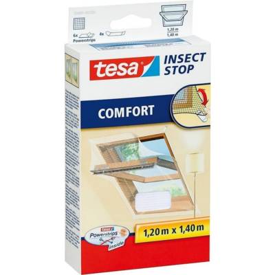 Moustiquaire COMFORT pour Fenêtre de Toit 1,20 x 1,40 m Blanc