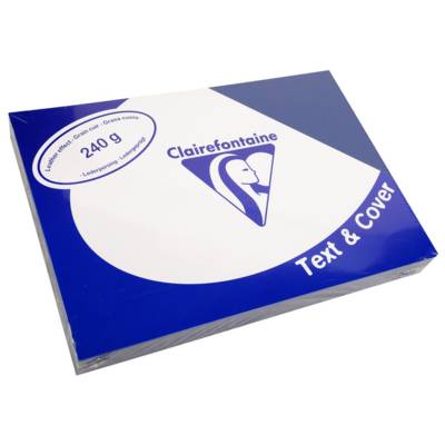 Paquet de 100 Couvertures reliure Text&Cover 240g A4 210x297 mm Bleu royal