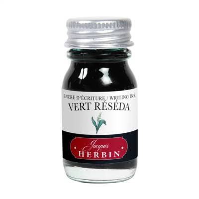 Encre traditionnelle à stylo en flacon 10ml - vert réséda - HERBIN
