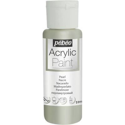 Flacon 59ml Peinture ACRYLIC PAINT Blanc Nacre - PÉBÉO
