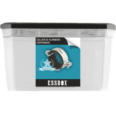 Collier de plomberie ESSBOX SCELL-IT Simple isophonique Ø 40 mm - Ø7 x 150 mm - Boite de 25 - EX-93221140 - Maxoutil