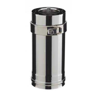 Conduit droit réglable PGI Inox galva L.390-560mm Ø100/150mm  POUJOULAT - 37100429 - Maxoutil
