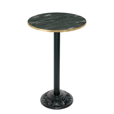 Mange-debout pied noir Ø60cm calypso chants laiton - intérieur - RestooTab