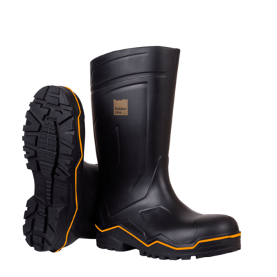 Bottes De Sécurité Noires S5 RUBBER LINE - SOLIDUR - RLS5NR-44 - Maxoutil