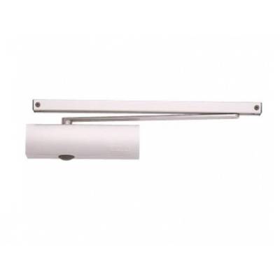 Ferme-porte GR200 bras standard blanc GROOM - Force 2/4 - frein à l'ouverture CE EN1154 - GR200117 - GROOM FERMETURES SA
