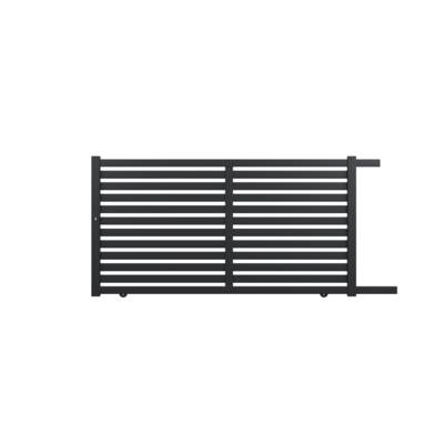 Portail coulissant MERLIN alu gris taupe - Gedimat - GARDEN GATE