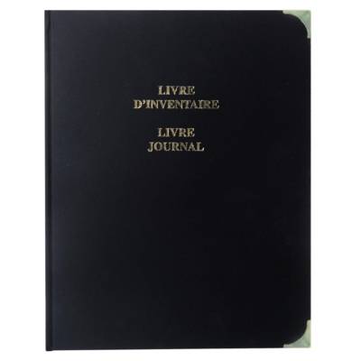 Classeur Reliure INVENTAIRE / JOURNAL Titre Doré + 2 Recharges 50F (1051-4)