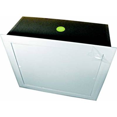 Trappe de visite de type BBC pour un accès aux combles avec réhausse de 350 mm et couvre joint PVC - 490 x 590 mm - Gedimat - SIG LANGUEDOC