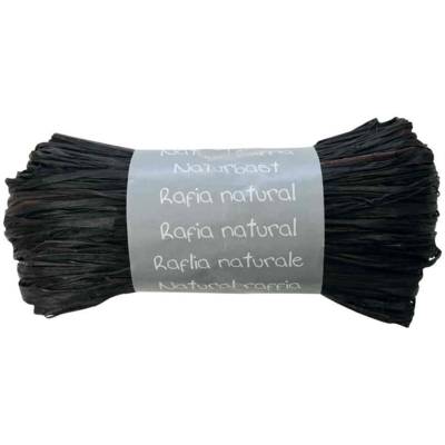 Une pelote Raphia 50g Noir - CLAIREFONTAINE