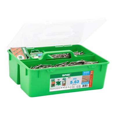 Vis de terrasse SOFTWOOD en acier inoxydable A2 5 x 63 mm - boîte de 650 pièces - Gedimat - SPAX