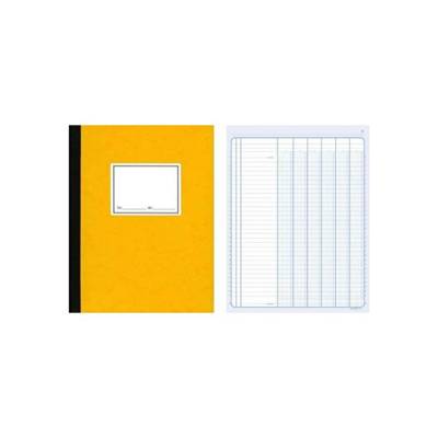 Piqûre comptable "Caisse" 4 + 10 col. Sur 2 pages - 28x 38cm à l'horizontale - 100 pages