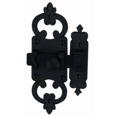 Targette Manoir shérardisé noir BRIONNE - 125x40 - 1110311SN - BRIONNE S.A.