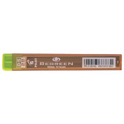 Etui de 12 mines qualité très résistante 0,5 mm Begreen 2B