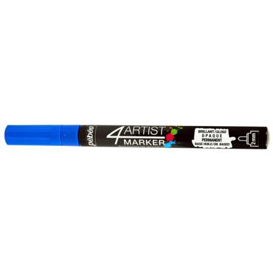 Marqueur peinture 4ARTIST pointe ogive 2 mm Bleu Foncé - PÉBÉO