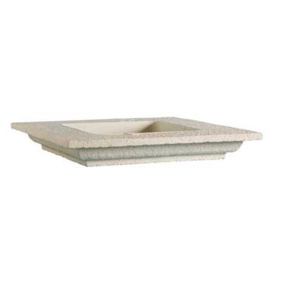 Dessous de chapeau de pilier VALANÇAY ton naturel - L.50 x l.50 x h.7 cm - Gedimat