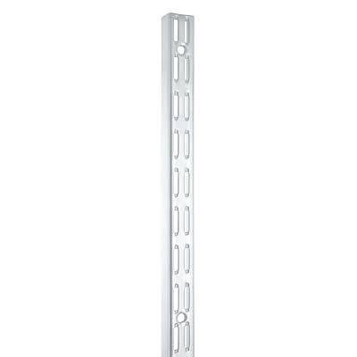 Crémaillère simple entraxe 50 mm acier époxy blanc - Gedimat - NORAIL
