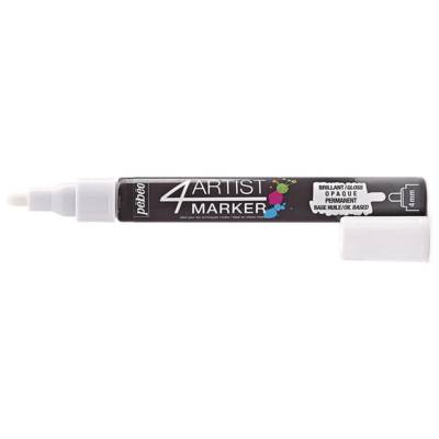 Marqueur peinture 4ARTIST pointe ogive 4 mm Blanc - PÉBÉO
