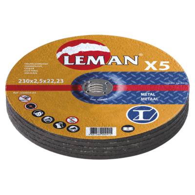 Disque tronçonnage métal 230x2.5x22.23mm - Gedimat - LEMAN