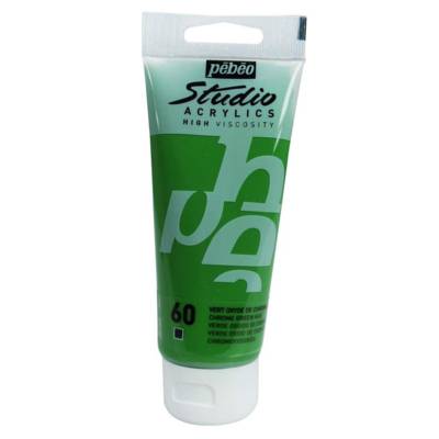 Peinture Studio Acrylique Tube Vert Oxyde de Chrome Imitation 100 ml - PÉBÉO