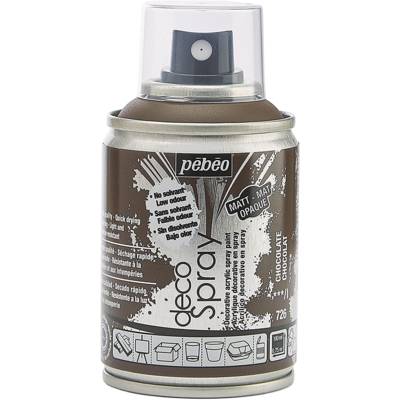Aérosol 100 ml Peinture opaque permanente faible odeur CHOCOLAT