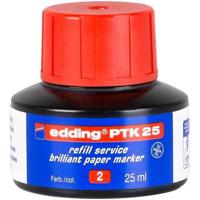 Recharge d'encre ptk 25 rouge