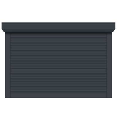 Porte de garage enroulable VINCENNES gris anthracite RAL 7016 - Gedimat - C2R