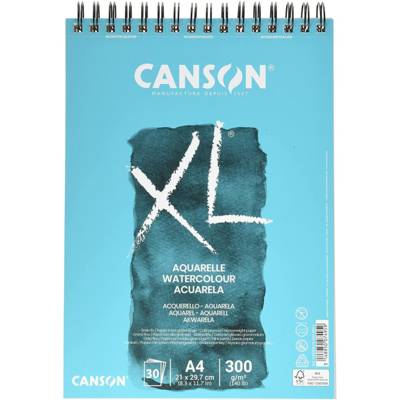 Bloc 30 Feuilles Dessin XL Aquarelle A4 300g Grain Fin - CANSON