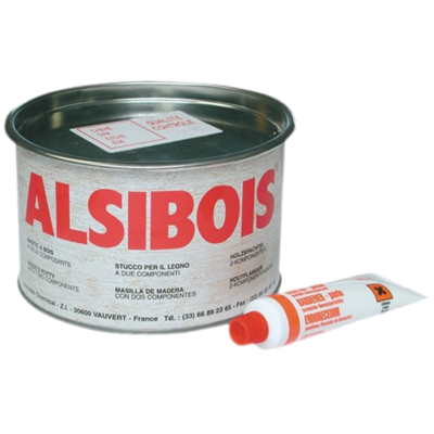 Mastic ALSIBOIS 400 ml Chêne + durcisseur - DEBRASEL CHEMICAL