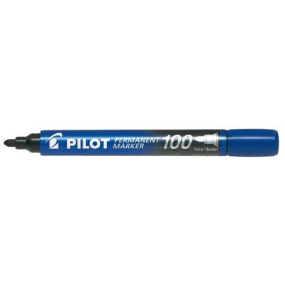 Marqueur Permanent SCA 100 Pointe Ogive Fine / Moyenne Bleu - PILOT