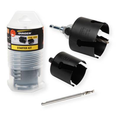 Starter kit scie trépan carbure D68mm - Gedimat - DIAGER