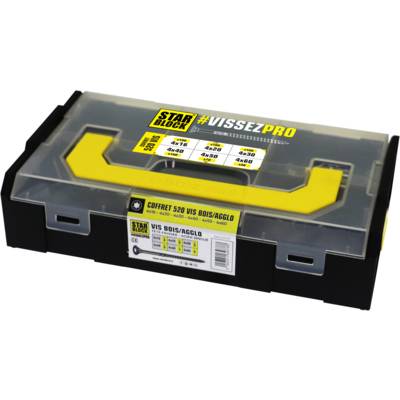 Coffret vis Ø4 STARBLOCK - boîte de 520 pièces - Gedimat