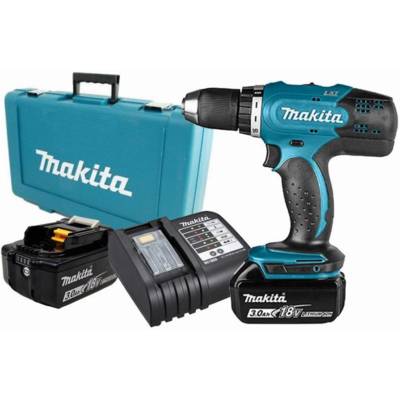 Perceuse visseuse 18V - MAKITA - avec 2 batteries 18V 3.0Ah - chargeur - coffret - DDF453SFE - Maxoutil