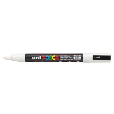 Marqueur pointe conique fine PC3M 0,9 - 1,3mm Blanc - POSCA