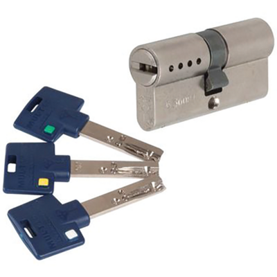 Cylindre MTL600 262S+ 101 31-70 NM PAN MULTLOCK 3 Clés PVC bleu - EUM6P3170XX3PBLVA - MUL-T-LOCK
