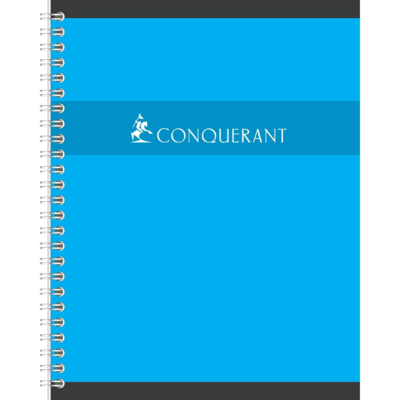 Cahier reliure intégrale 17 x 22 cm 5x5 70g 100 pages - Conquérant