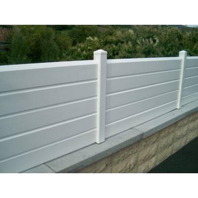 Kit clôture Persienne PVC - 70 x 150 cm - Gedimat