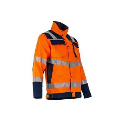 Veste haute-visibilité Ampoule - Softshell 3 couches - Orange/Marine - T6 XXL - LMA - 2224 T6