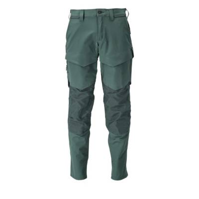 Pantalon avec poches genouillères MASCOT Ultimate - Vert foret - Taille 41 - Entrejambe 82 - 22379-311-34-82C47
