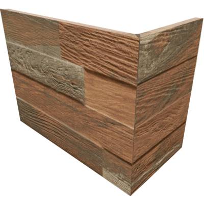 Angle externe INFUSION 3D - 10 x 20 x 15 cm - nut - Gedimat - RONDINE
