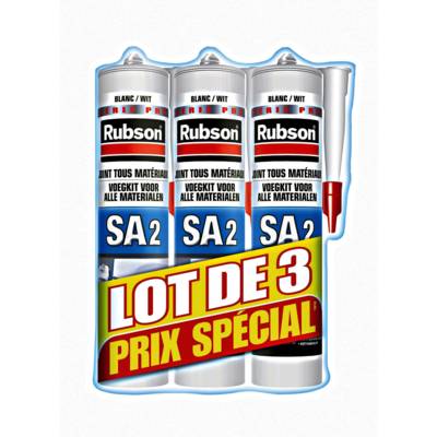 Mastic SA2 sanitaire blanc tous supports - Gedimat - RUBSON