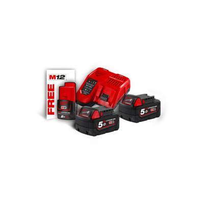 Pack batterie NRJ M18 NRG-502 18V 5,0AH - Gedimat - MILWAUKEE