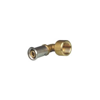 Coude multicouche laiton à sertir HENCO 90° Femelle 16 x 1/2" - 6P-1604