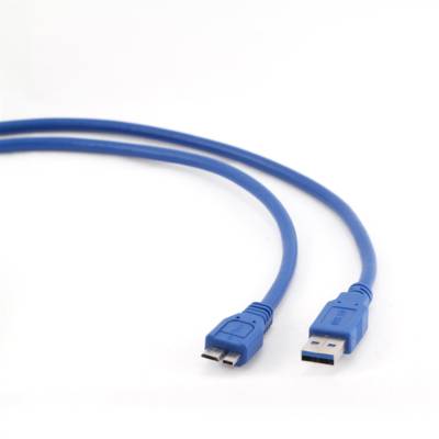 Cable USB M - Micro USB M 50 cm bleu