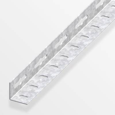 Cornière égale percée en acier zingué ép.1,2mm dim.23,5x23,5mm long.1,00m - Gedimat - ALFER ALUMINIUM
